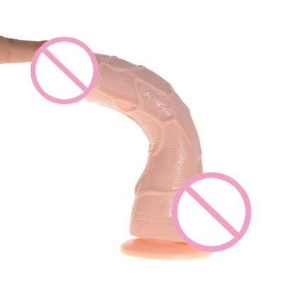 19cm Big Lifelike Dildo Flexible Penis with Textured Shaft and Strong Suction Cup Dildo Sex Stimulator Toys for Women Pleasure