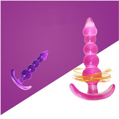 Anal Beads Jelly Anal Plug Butt Plug G-spot Prostate Massager Silicone Adult Sex Toys For Woman Men Gay Erotic Products