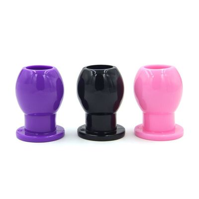 Silicone Hollow Anal Plug Big Anal Expander Butt Plug Dilator Adult Masturbator for Women Men Sex Toys Prostata Massage Enema