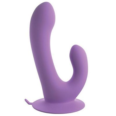 Pipedream - Fantasy For Her Duo Pleasure Wallbang Her Suction Cup Dildo (Purple)