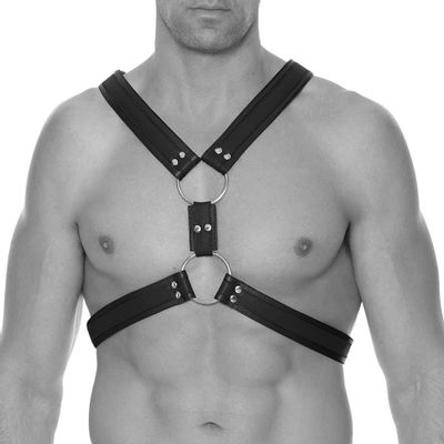 Ouch! Scottish Bonded Leather Harness - L/XL