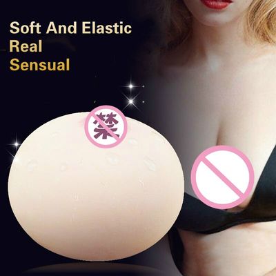 Lifelike Big Boobs Masturbator Realistic Soft Fake Huge Silicon Breast Mi Mi Ball adult Sex Toys For Male Men Rubber Plastic