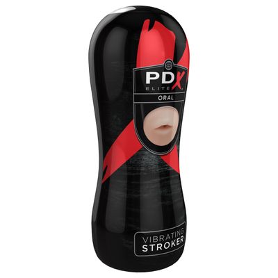 Pipedream - PDX Elite Vibrating Oral Stroker (Black)