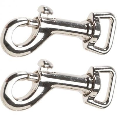 Bondo Hardware Swivel Clips 2 Per Pack Silver