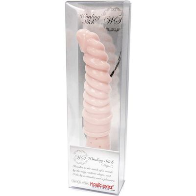 Magic Eyes - Winding Stick Grip S Dildo (Beige)