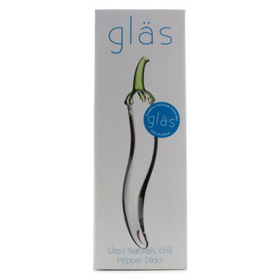 Glass Naturals Chili Pepper Glass Dildo