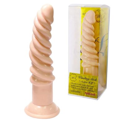 Magic Eyes - Winding Stick Sucker XL Dildo (Beige)