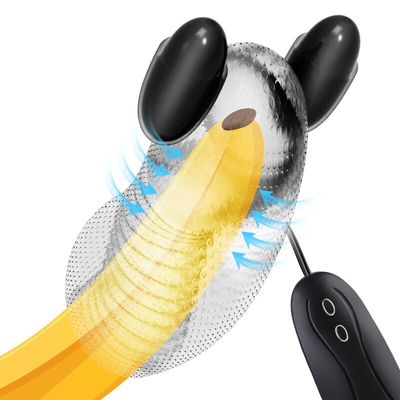 Glans Training 12 Penis Vibrations Multi-Speed Bullet Masturbator with 2 Love Eggs Vacuum Negative Pressure Vibration Massage