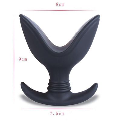 Soft Silicone V Port Anal Plug Toys Opening Butt Plug Speculum Prostate G-Spot Massage Anus Extender Anal Sex Toys for Woman Men