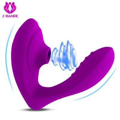 G Spot Sucking Dildo Vibrator Clitoris Stimulation Vibration Nipples Vaginal Sucker Adults Sex Toys for Women Couple Massager