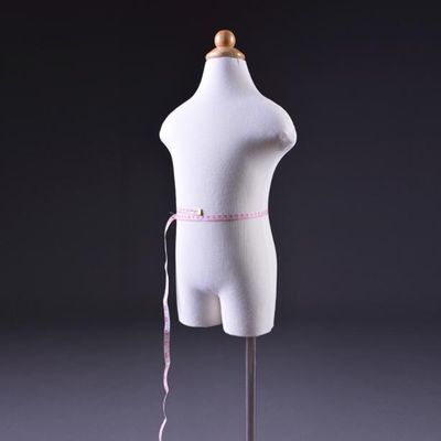 Two style baby half torso Child realistic 1pc Mannequins body display Circular wood base fabric flexible dresses doll cloth,D340