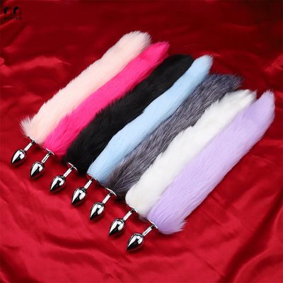 BESTCO Girl Rabbit Tail Plush Animal Butt plug Cosplay Anal Erotic Fetish Sex Toys 18+ Adult Roleplay Anus Intimacy Bdsm B-YC40