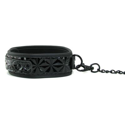 Sinful Collar with Leash - Black