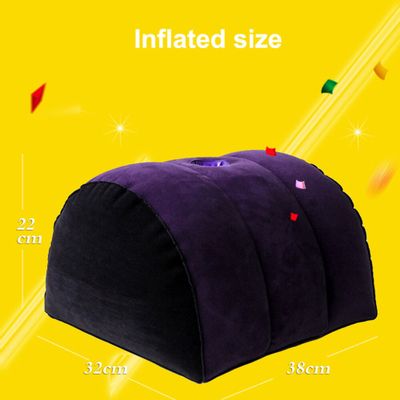 Flocking Inflatable Sex Pillow For Women Love Position Cushione Sex Furniture Erotic Sofa Adult Games Sex Aid Toys For Couples