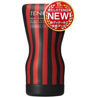 Tenga - New Squeeze Tube Cup Masturbator Hard (Black)