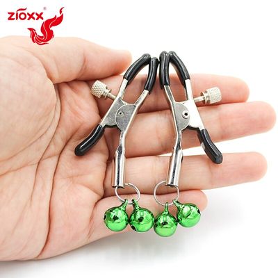 Metal Bell Nipple Clamps With Chain Clips Flirting Teasing Sex Flirt Bondage Kit Slave Bdsm Exotic Accessories dropshipping