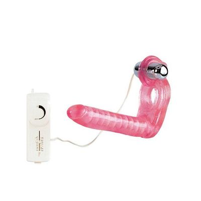 California Exotics - The Ultimate Triple Stimulator Flexible Dong w/Cock Ring (Pink)