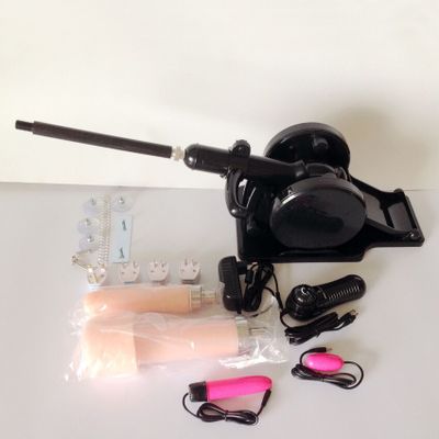 Free shipping DHL Powerful Thrusting Force by Strong spring Sex Machine including Pussy and Dildo with 2 pcs free vibrators