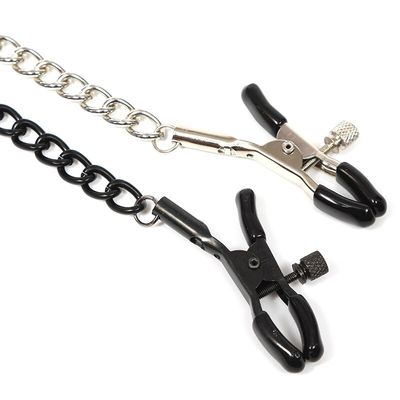 New Metal Bondage Nipple Clamps Clip On The Chain Used For Nipple Clips Fetiche Bondage Pornographic Adult Game Sex Accesspries