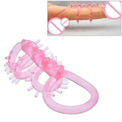 New Master Triple Ticklers Cock Ring Massager Relax Passion Silicone For Men Solar Erotic Extender Delay Ring Sexy Health Care