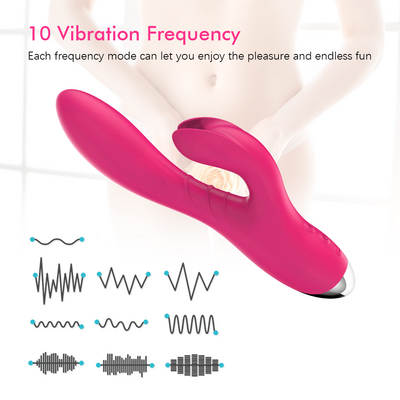 G-spot vibrator 10 speed USB rechargeable powerful dildo rabbit vibrator female clitoris stimulation massage adult sex toy