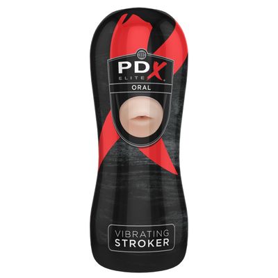 Pipedream - PDX Elite Vibrating Oral Stroker (Black)