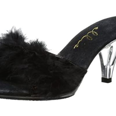 Ellie Sasha Marabou 3" Slip-On