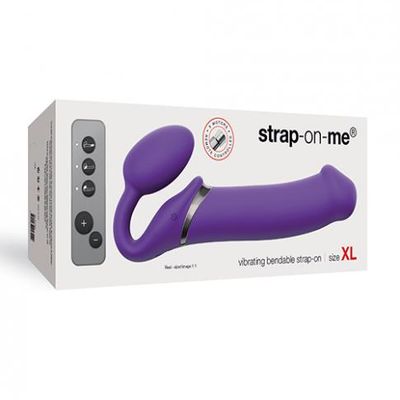 Strap On Me Vibrating Bendable Strapless Strap On Xlarge &#8211; Purple