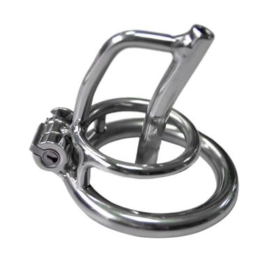 Stainless Steel Stealth Lock Bondage Ring Male Chastity Cock Cage Device Adult Sex Toy