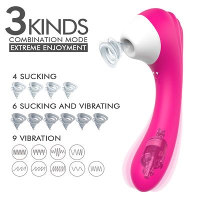 Sex Toy Waterproof Sucking Vibrator for Women Super Powerful Massage Wand Multi-speed Vibrator for Female Couple