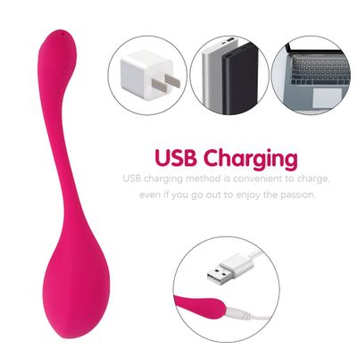 Liquid Silicone Erotic Jump Egg Remote Control Female Vibrator Clitoral Stimulator Vaginal G-Spot Massager Sex Toy for Couples