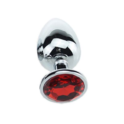 Metal Crystal Anal Plug Stainless Steel Booty Beads Jewelled Anal Butt Plug Sex Toys Products For Men Couples