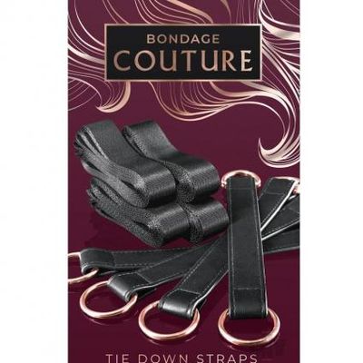 Bondage Couture Tie Down Straps Black