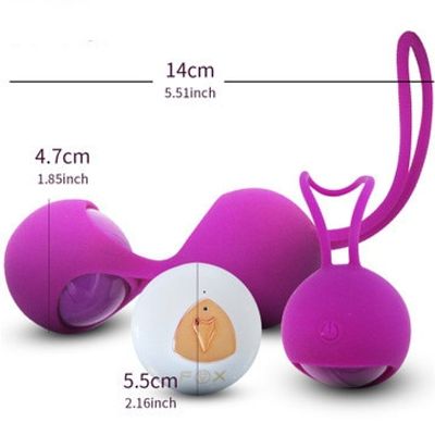 Shrinking ball female vaginal dumbbell exerciser electric silicone health massager female erotic adult health care products
