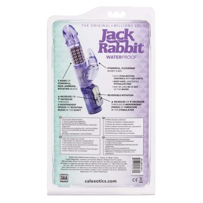 California Exotics - Jack Rabbit Waterproof 5 Rows Jack Rabbit Vibrator (Purple)