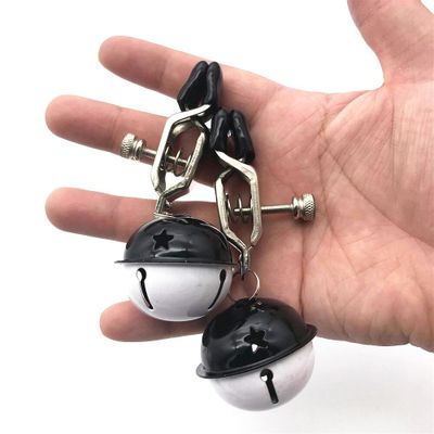 1Pair Nipple Clamps Sexy Metal Breast Nipple Clamps Clips Flirting Teasing Vibrator Sex Products for Woman