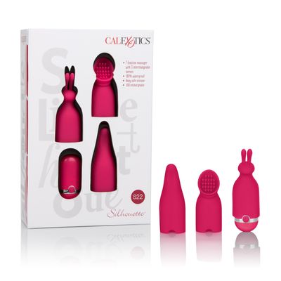 California Exotics - Silhouette S22 Rechargeable Bullet Vibrator with Attachments (Pink)