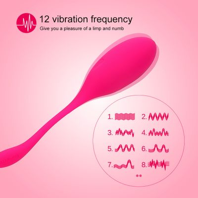 IKOKY Vaginal Tighten Exercise Kegel Balls G Spot Vibrator Sex Toy for Women Vibrating Eggs Silicone Ben Wa Ball