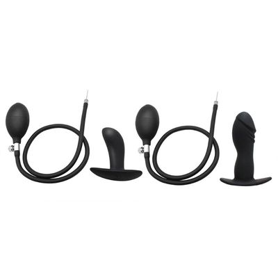 Go Out Inflated Anal Plug Separate Pump Needs Male Prostate Massager