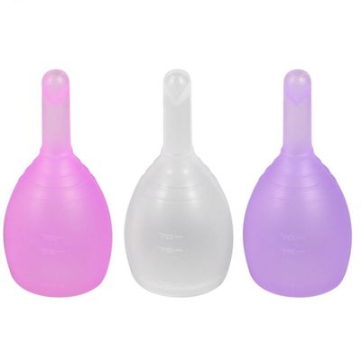 Women Reusable Anti-side Leakage Medical Soft Silicone Menstrual Cup Vagina Care