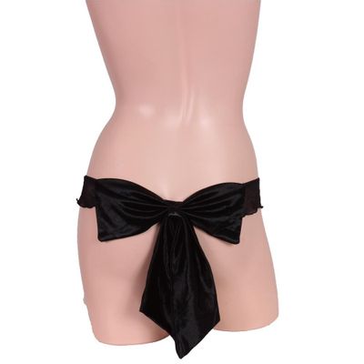 Day Dream - Starfire Luxury Back Ribbon T Back Lingerie (Black)