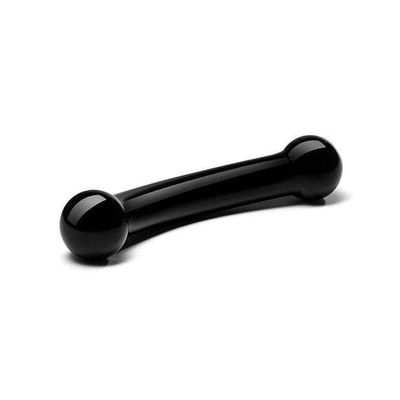 Glas - Double Bull Glass Dildo (Black)