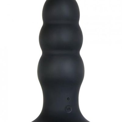 Kong Rechargeable Anal Plug With Remote Control Black