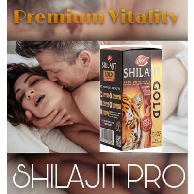 Shilajit GOLD(30 Capsules) 100% Natural Pure & Safe Shilajeet Gold Extract with Ashwagandha Safed Musli Extracts for Strength Stamina Power Immunity 800 mg Multivitamins Capsule