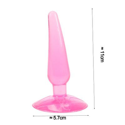 Silicone Anal Plug Black Jelly Style Toys Real Skin Feeling Dildo Adult Sex Toys Sex Products Butt Plug for Men Women