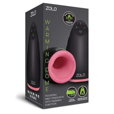 Zolo - Pulsating Warming Dome Male Stimulator Masturbator (Black)