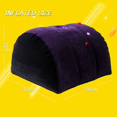 Sex Sofa Inflatable Sexual Position Pillow For Sex Furnitures Half Circle Shape Aid Wedge Flocking Cushion For Couples Sex Toys