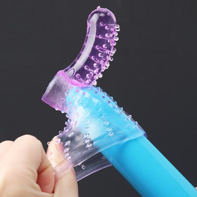 Finger Penis Sleeve Cock Ring For Woman G-Spot Penis Vagina Clit Stimulate Dildo Adult Sex Toys Penis Rings