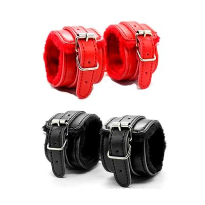 2020 Accessories Adjustable PU Leather Plush Hand Cuffs Ankle  For Sex Bdsm Toys Restraints Sex Bondage Adult Games