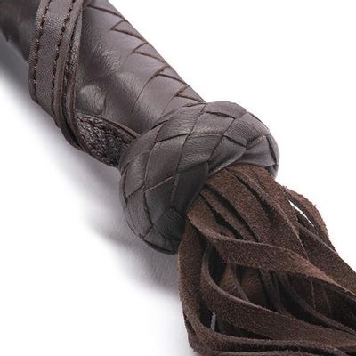 Coco de Mer - Leather Flogger (Brown)